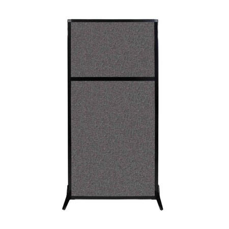 Versare Work Station Screen 33" x 70" Charcoal Gray Fabric 1841107